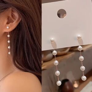 Elegant Pearl Drop Earrings